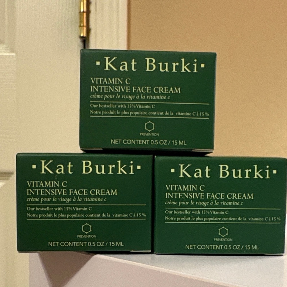 NEW Set Of 3 Kat Burki Vitamin C Intensive Face Cream